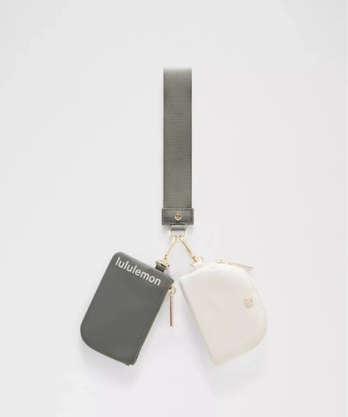 Dual Pouch Wristlet - Black - ONE SIZE