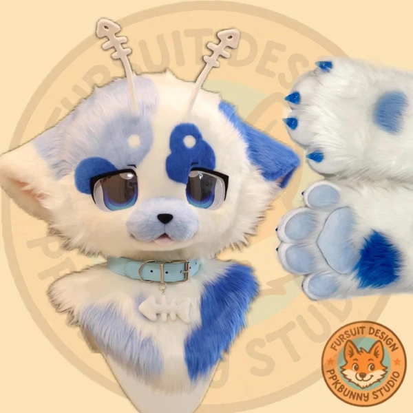 Fursuit Head, Kemono Furry Cosplay,  Premade, Spot Pattern,Custom Made