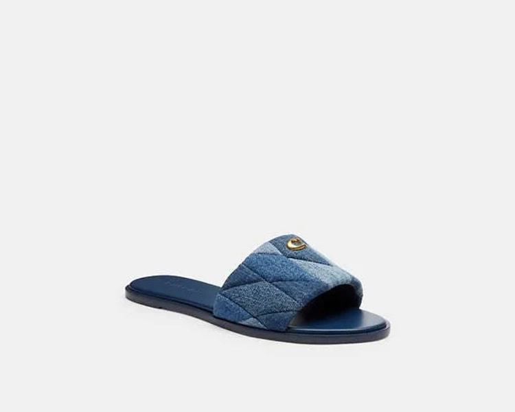 Coach Women's Holly Quilted Slide Sandals