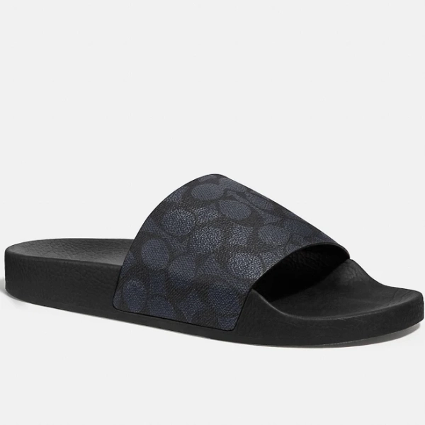Coach Men's Signature Coated Canvas Pool Slide