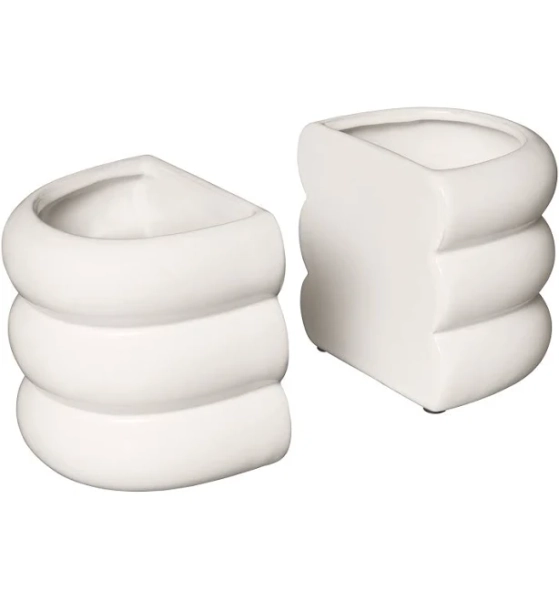 Drew Barrymore Modern Bubble Terracotta Ceramic Bookends