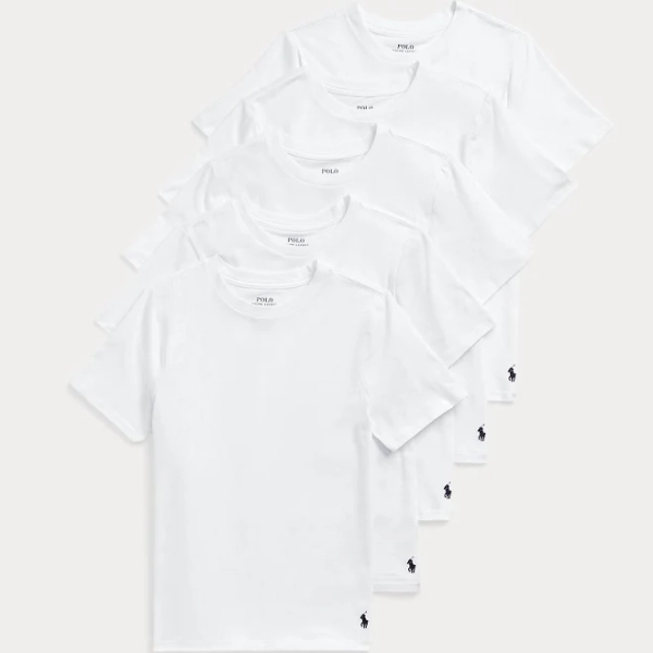 Ralph Lauren Men's 5+1 Free Bonus Classic-Fit Crewneck Undershirts Pack