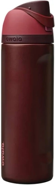 Owala Stainless Steel Freesip 24 Oz Water Bottle - Black Cherry