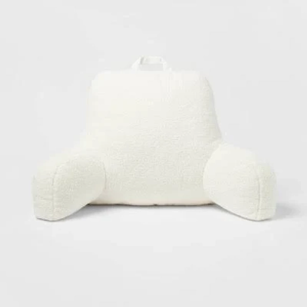 Room Essentials Faux Shearling Bed Rest Pillow