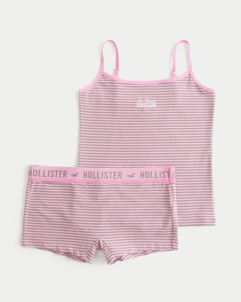 In Your Dreams Graphic Cami & Boyshort Set