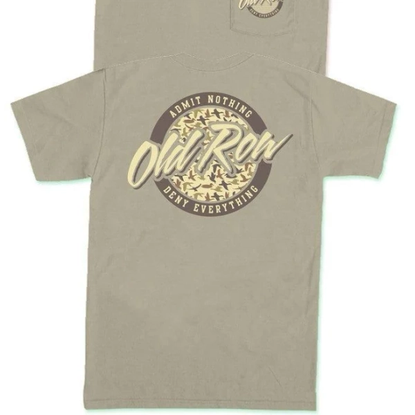 Old Row Duck Camo Circle Logo Pocket Tee