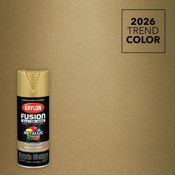 Krylon K02770007 Fusion All-In-One Metallic, Metallic, Gold, 12 oz, Spray Paint, Multi-Surface, (1 Piece, 1 Pack) - Walmart.com