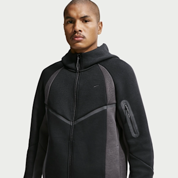 Nike Tech Men's Color-Block Full-Zip Fleece Windrunner Jacket