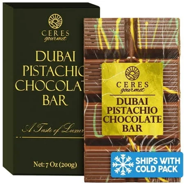 Dubai Chocolate Bar Kunafa Pistachio