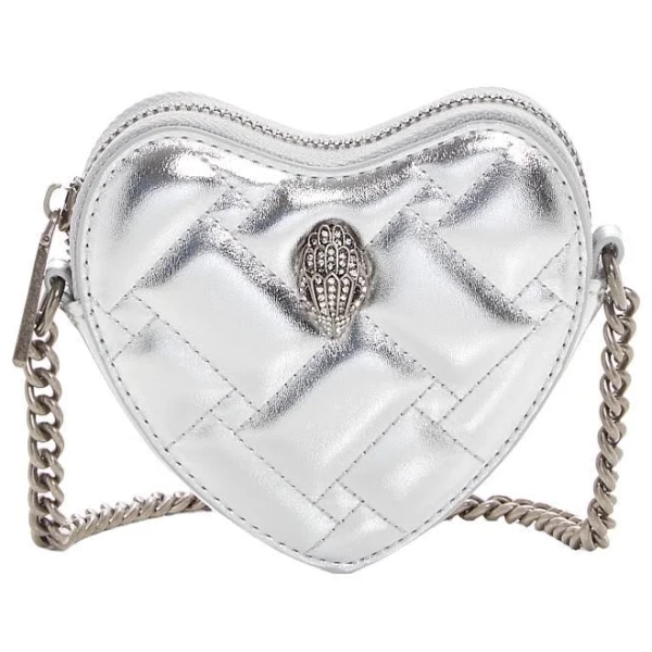 Kurt Geiger London Micro Heart Leather Crossbody Bag
