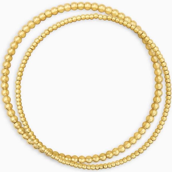 Gorjana Poppy Gold Stretch Bracelet Set