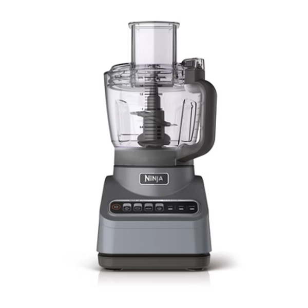 Ninja Professional 850W 9-Cup Food Processor - BN601: Stainless Steel, 3 Speeds, Mix, Chop, Slice, Shred, Puree, Dishwasher Safe