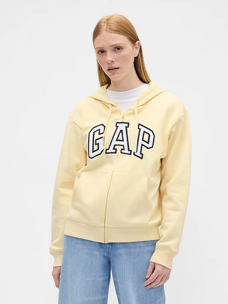 Relaxed Gap Logo Zip Hoodie
