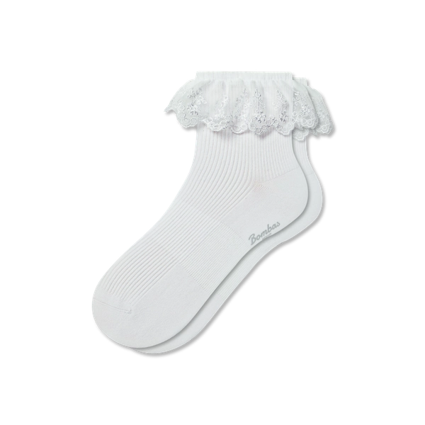Women's Ruffle Lace Quarter Socks