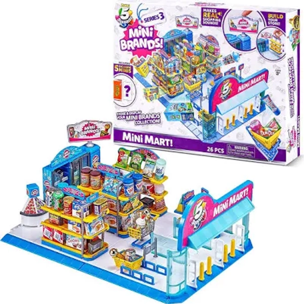 5 Surprise Mini Brands Electronic Mini Mart Playset