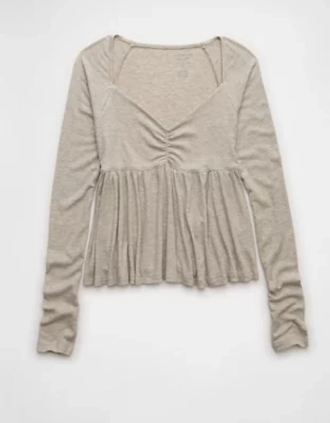 AE Soft & Sexy Babydoll Cinched T-Shirt