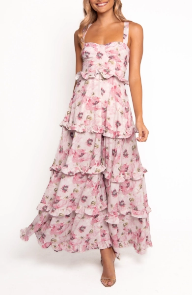 Lillee Floral Ruffle Tiered Maxi Dress