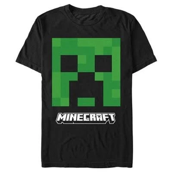 Minecraft Men's Creeper Big Face Graphic T-Shirt