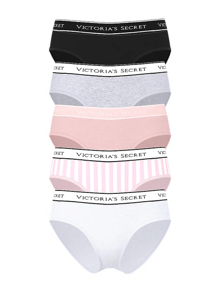 5-Pack Logo Cotton Hiphugger Panties