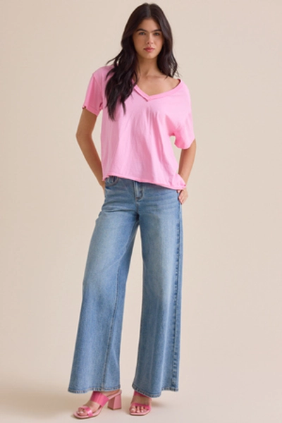 
        Bristol Oversized Tee in Pink | Altar'd State
    