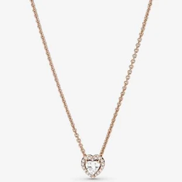 Pandora Rose Sparkling Heart Necklace