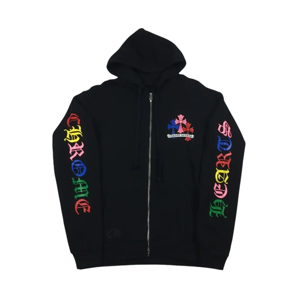 CH Script Multicolor Cross Cemetery Zip Up Hoodie