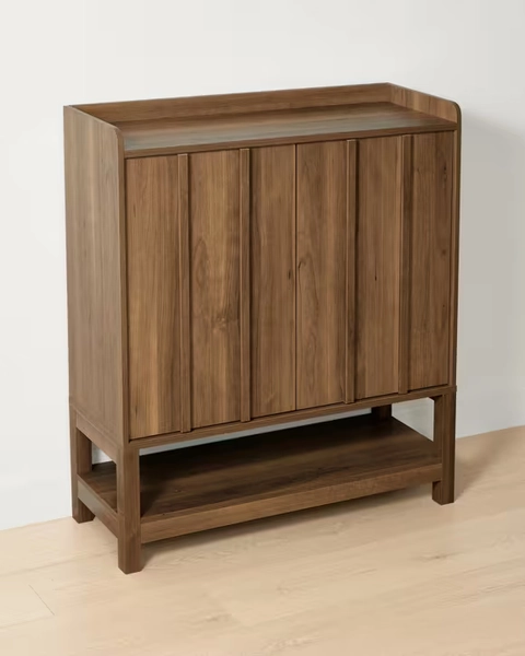 Willow Entryway Shoe Cabinet - Walnut - One Size
