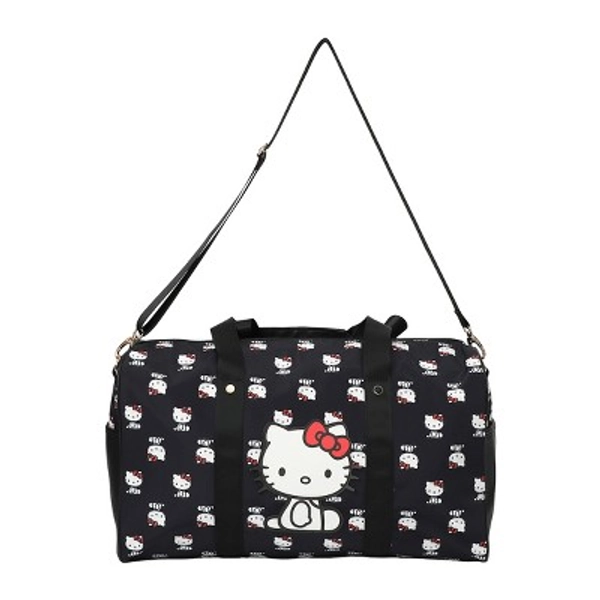 Hello Kitty AOP in Nylon with PU Accents Duffle Bag