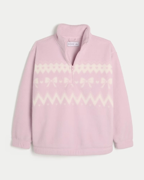 Gilly Hicks Sherpa Quarter-Zip Sweatshirt