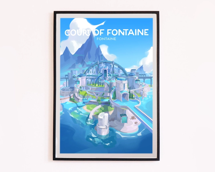 Genshin Fontaine Poster