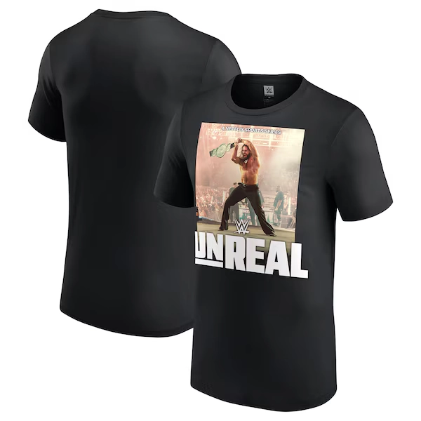 Men's Black Seth Rollins Unreal T-Shirt