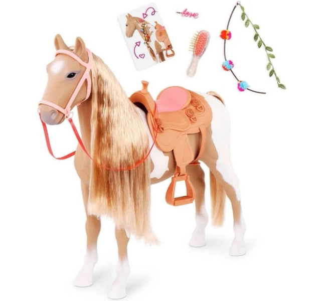 Our Generation Palomino Hair Play Horse Accessory Set