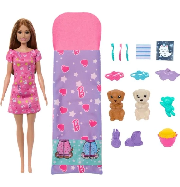 Barbie Puppy Slumber Party Doll & Accessories