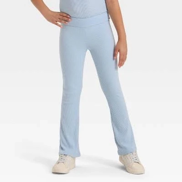 Cat & Jack Girls' Ribbed Flare Leggings