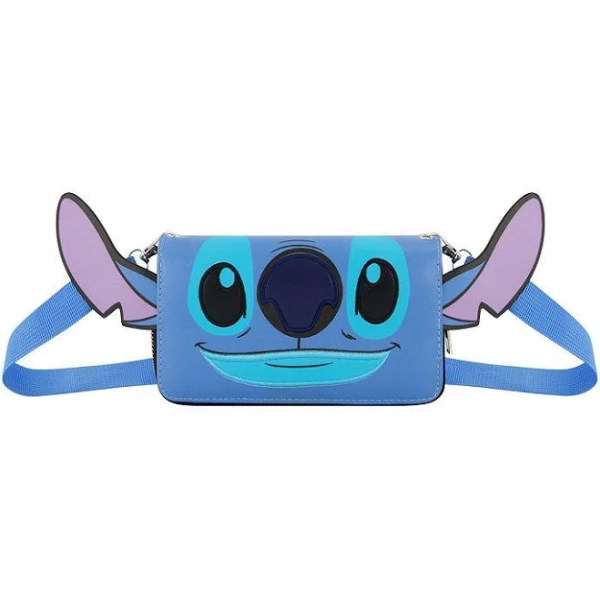 Disney Lilo & Stitch Double Zip Crossbody Wallet