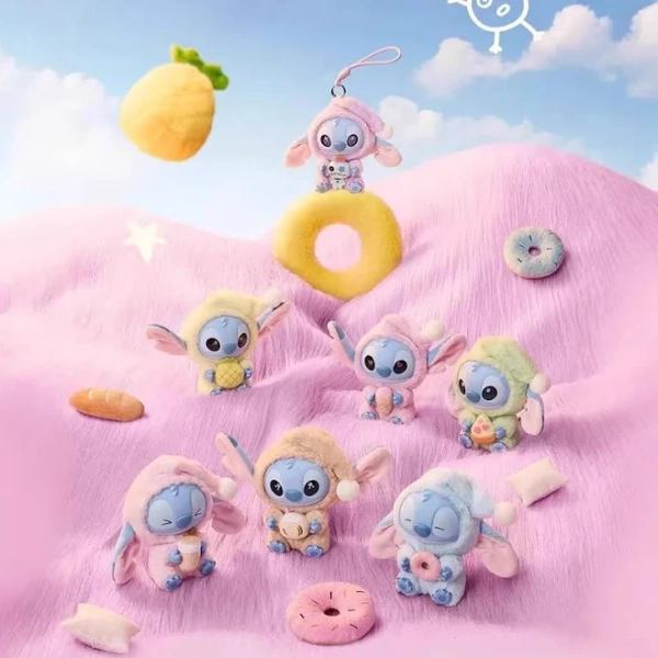 Genuine Stitch Eat Something Before Sleep Series Plush Blind Box Toys