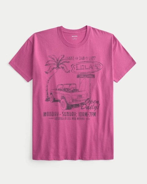 Oversized Lola's Surf & Supply Graphic Tee