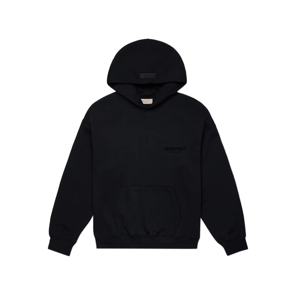 Fear of God Essentials Pullover Chest Logo Hoodie Stretch Limo/Black Size: XXS