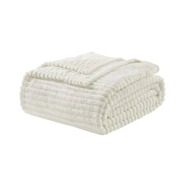 Nestl Cut Plush Lightweight Super Soft Fuzzy Luxury Bed Blanket