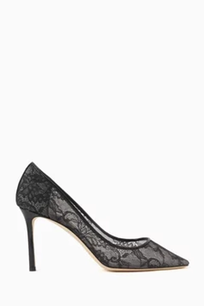 Buy Jimmy Choo Black Romy 85 Pumps in Lace For Women Online | Ounass Saudi