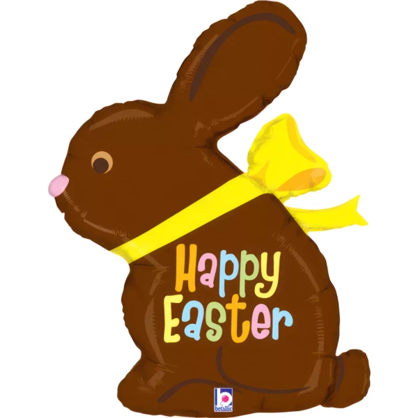 Buy Grabo 32 inch Happy Easter Chocolate Bunny Foil Balloon | Balloons4u