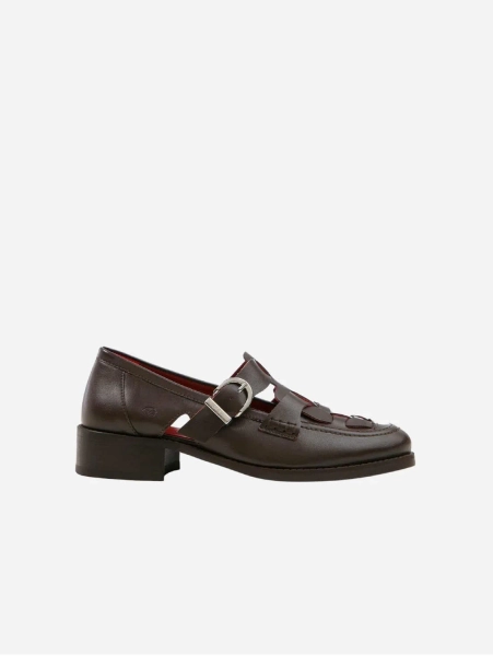 Dorothy Apple Leather Vegan Shoes | Brown - UK3 / EU36 / US6