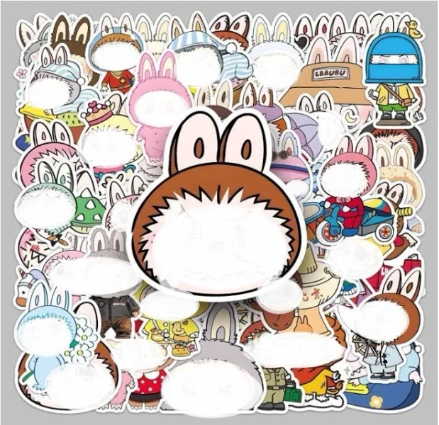 100pcs For Labubu Stickers, For Labubu Stickers For Water Bottles,for