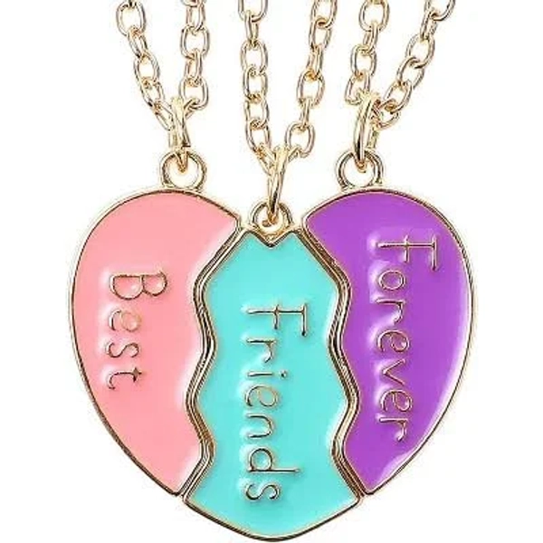 Women's Heart Broken Pendant Necklace