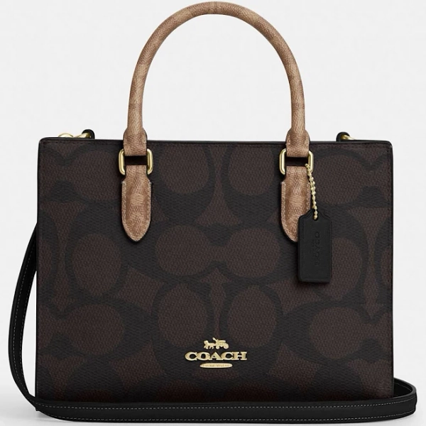 Coach Women's Maggie Blocked Signature Canvas Tote Bag