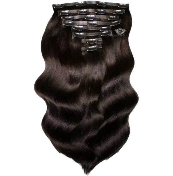 Foxy Locks Silk Seamless Clip In Hair Extensions