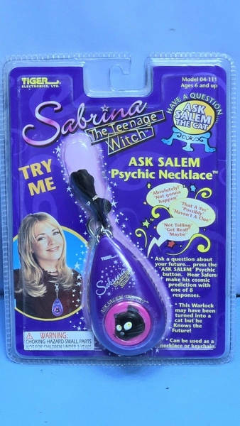 Sabrina The Teenage Witch TV Show Ask Salem Psychic Necklace Tiger Game SEALED