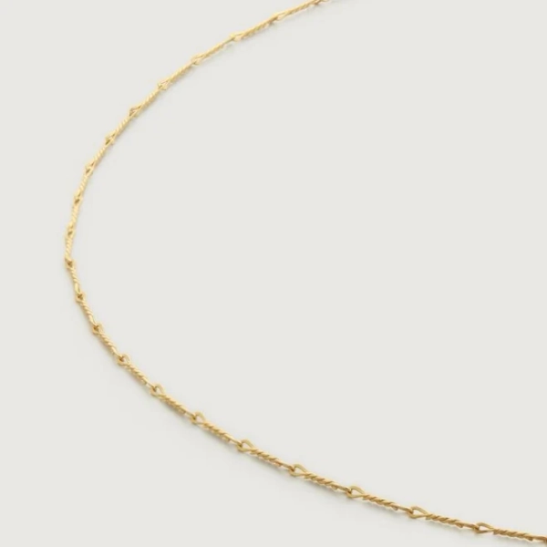 Monica Vinader Women's Fine Twist Vermeil Choker Necklace