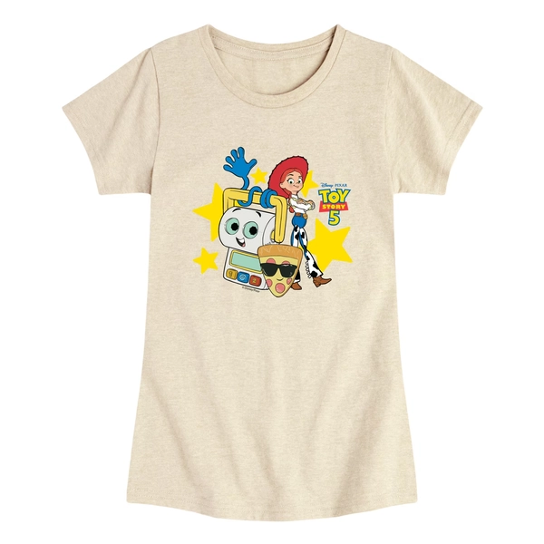 Toy Story 5 - Jessie, Smarty Pants, Pizza Toy Toddler Short Sleeve Graphic T-Shirt - Walmart.com