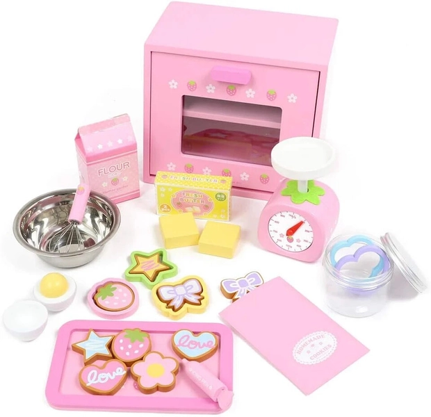 Mother garden wooden toy premium set play set die-cut cookie pretend play wooden